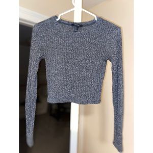 Cropped Gray Sweater